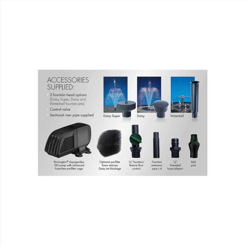 Blagdon Aquagarden Plastic 180 gph Fountain Pump