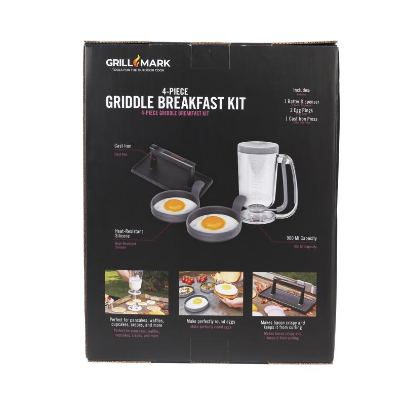 Grill Mark Cast Iron Breakfast Kit 4 pc