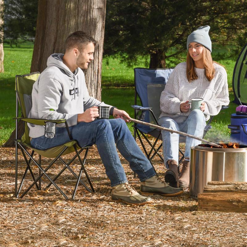 QuikChair Assorted Camping Folding Chair, Pack of 6