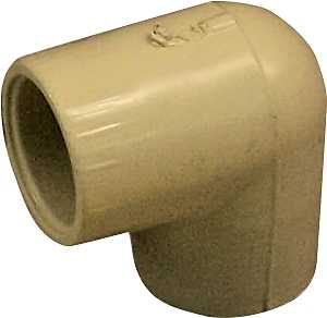 Nibco T00100D Pipe Elbow, 1/2 in, Slip x Slip, 90 deg Angle, CPVC, 40 Schedule, 140 psi Pressure