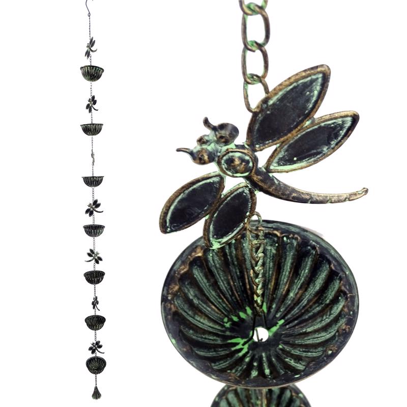 Alpine Assorted Metal 81 in. H Dragonfly or Butterfly Outdoor Decoration