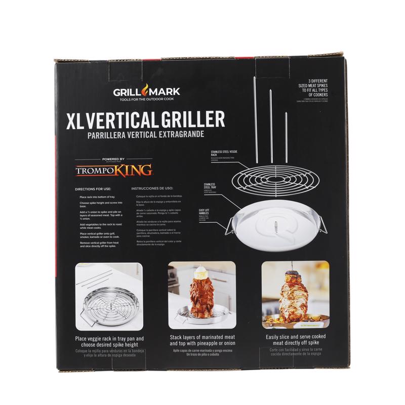 Grill Mark Trompo King Stainless Steel Grill Topper 13.25 in. W 1 pk
