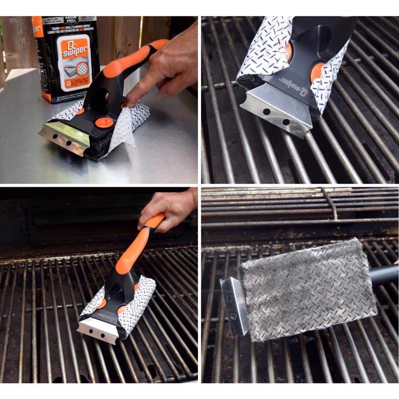 Q-Swiper Steam Clean Grill Cleaning Kit 6 pc, Pack of 6