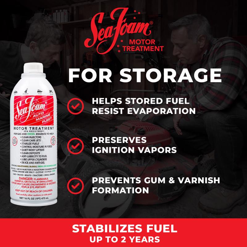 Sea Foam Gasoline/2 and 4 Cycle Engine Motor Treatment 16 oz