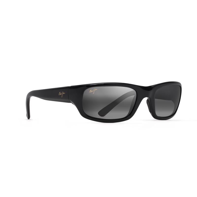 Maui Jim Stingray Unisex Gloss Black Frame Neutral Gray Lens Polarized Sunglasses