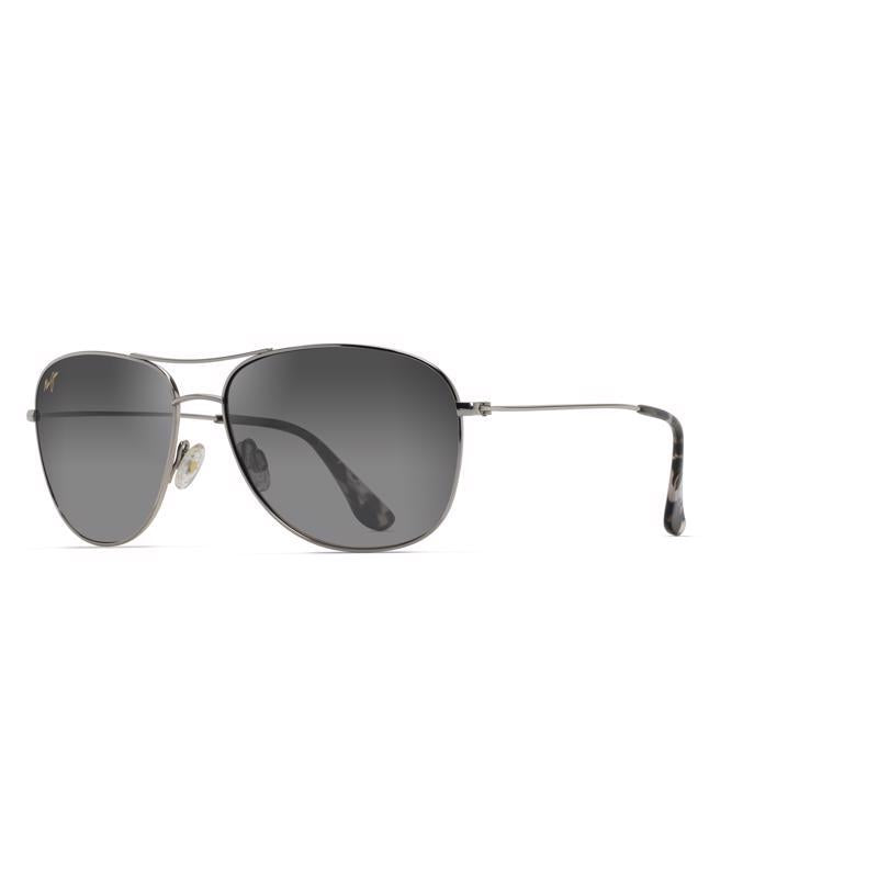 Maui Jim Cliff House Unisex Silver Frame Neutral Grey Lens Polarized Sunglasses
