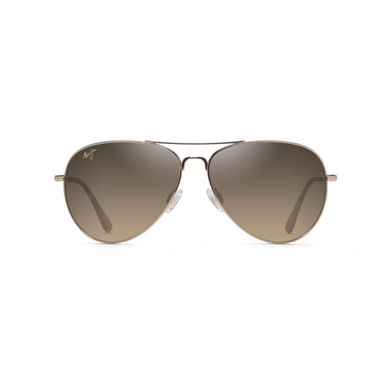 Maui Jim Mavericks Unisex Gold Frame HCL Bronze Lens Polarized Sunglasses