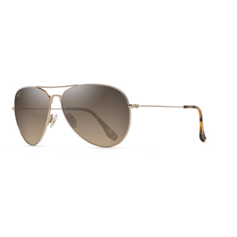 Maui Jim Mavericks Unisex Gold Frame HCL Bronze Lens Polarized Sunglasses