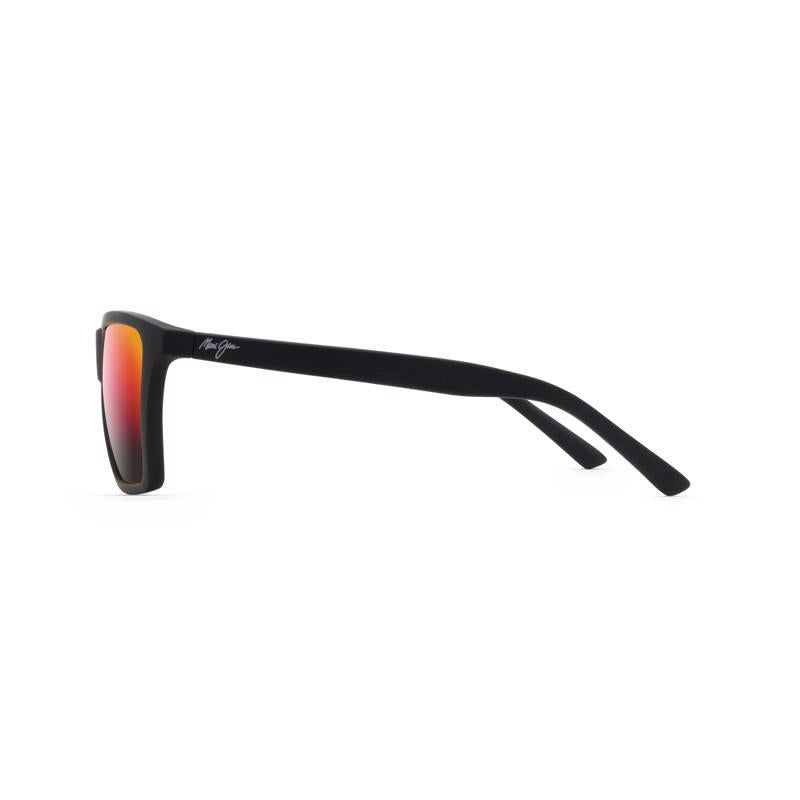 Maui Jim Cruzem Unisex Matte Black Frame Hawaii Lava Lens Polarized Sunglasses