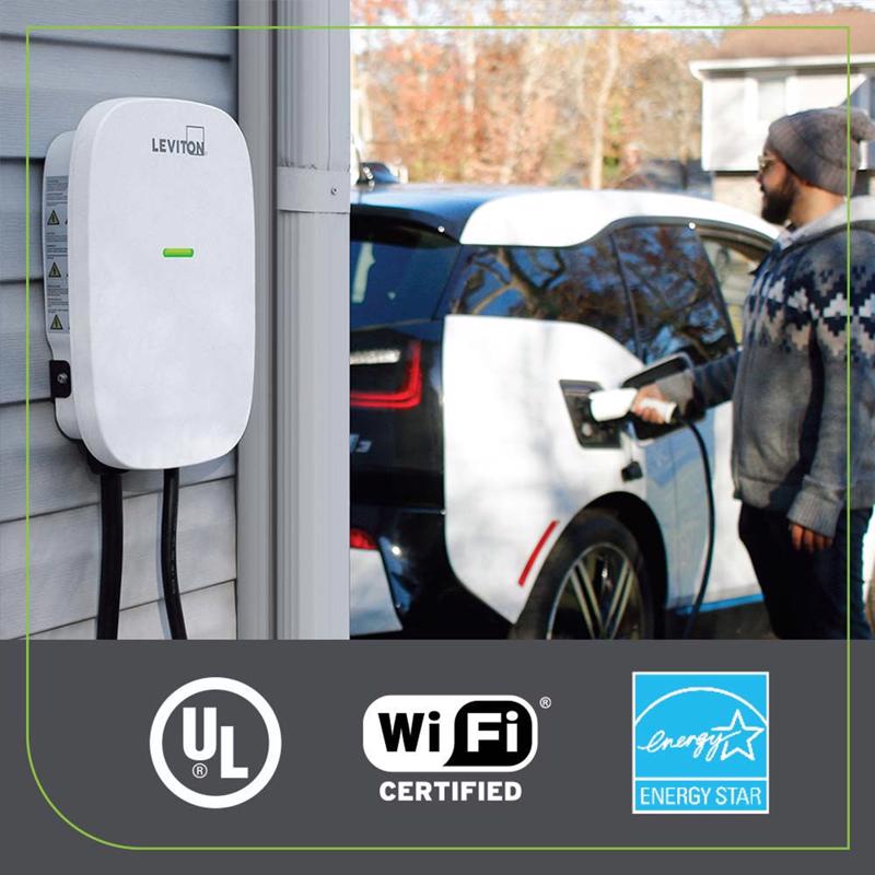 Leviton EV Series 240 48 Level 2 Electric Vehicle Charging Station With Wi-Fi 18