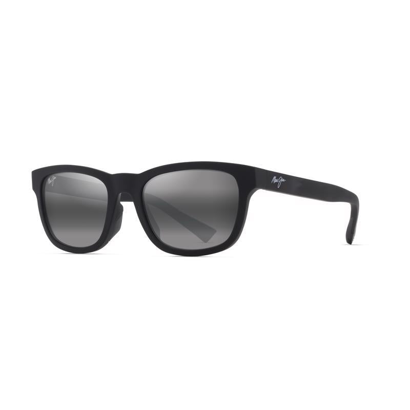 Maui Jim Kapii Unisex Matte Black Frame Neutral Gray Lens Polarized Sunglasses