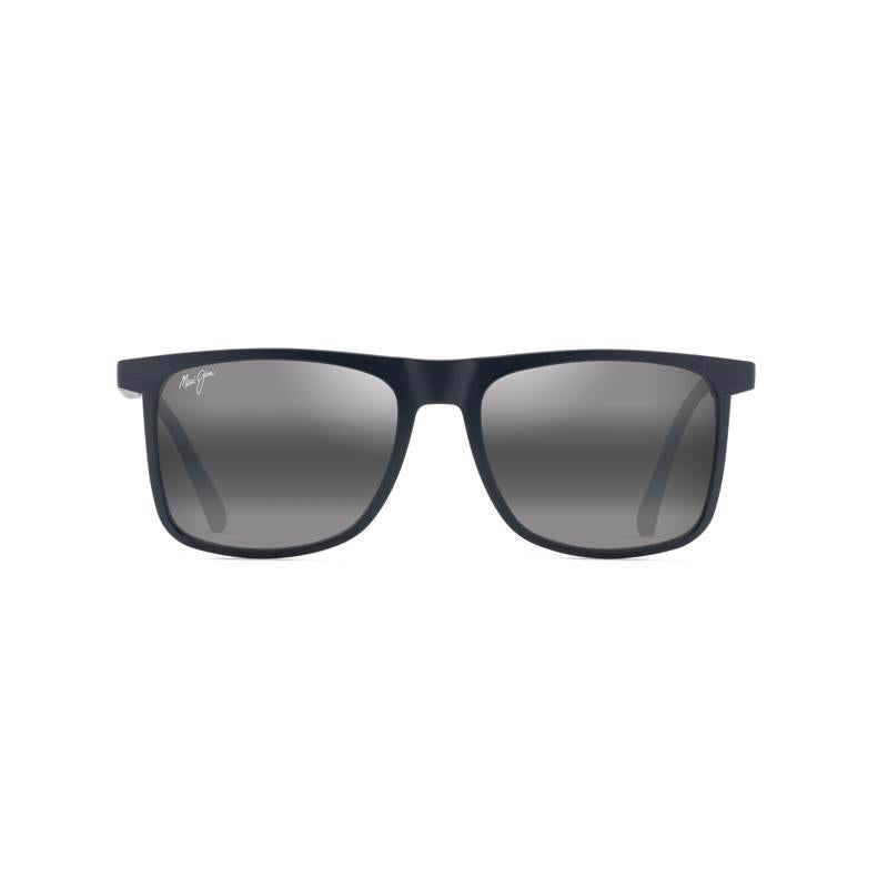 Maui Jim Makamae Unisex Matte Blue Frame Neutral Grey Lens Polarized Sunglasses