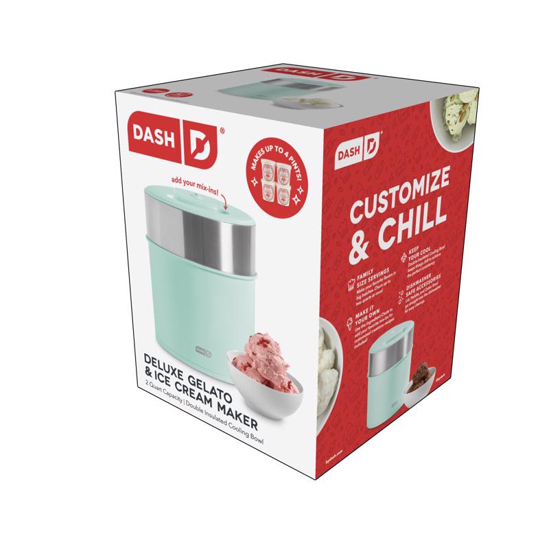 Dash Aqua 2 qt Ice Cream Maker 9 in. H X 8 in. W X 8 in. L
