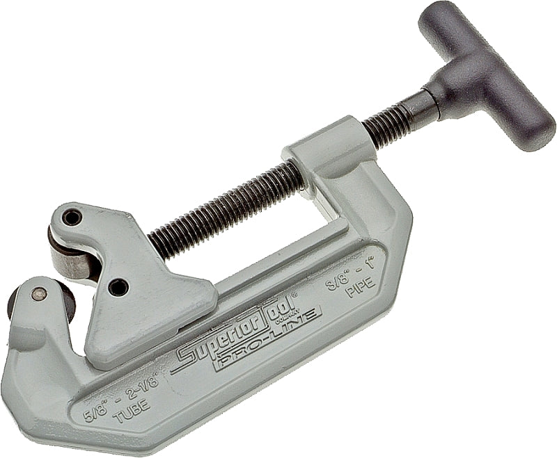 Superior Tool 36878 Pipe and Tube Cutter, 1 in Pipe, 2-1/8 in Tube Max Pipe/Tube Dia, Steel Blade, Aluminum Pipe/Tube