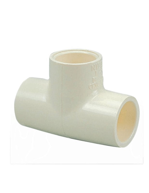 Nibco 161513 Pipe Tee, 3/4 x 1/2 in, Slip-Joint, CPVC