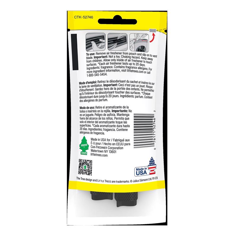 Little Trees Vent Wrap Supernova Scent Car Air Freshener Solid 4 pk, Pack of 24