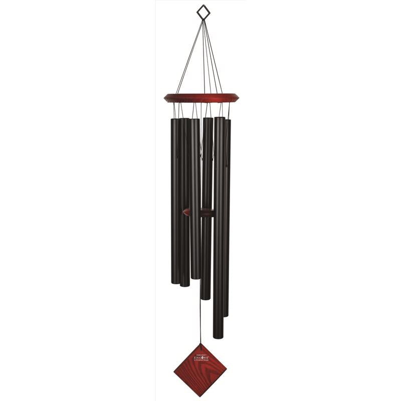 Woodstock Chimes Black Aluminum/Wood 37 in. Wind Chime