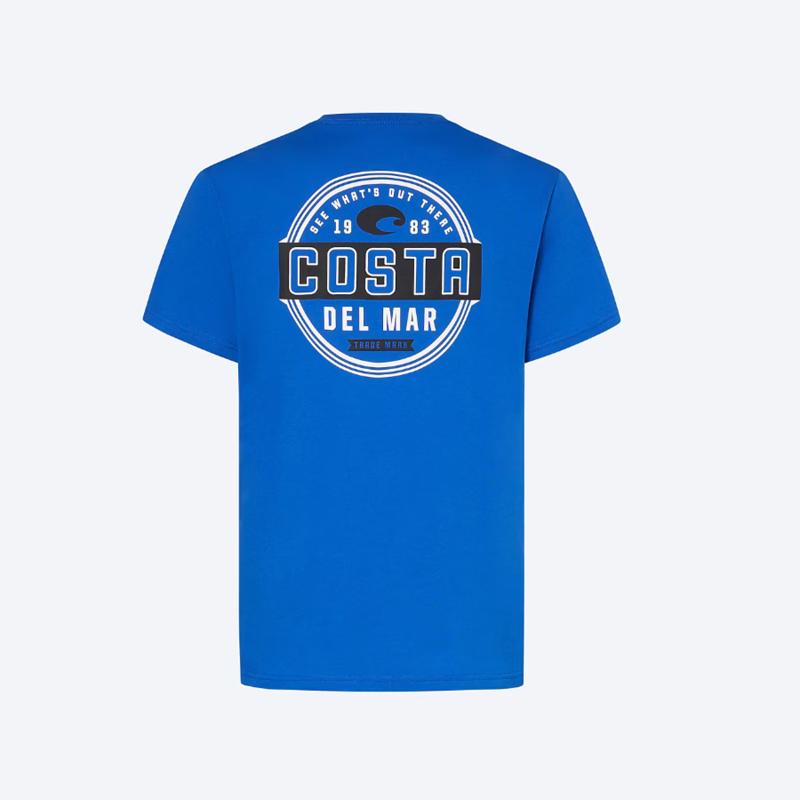 Costa XL Short Sleeve Men's Crew Neck Royal Blue Prado Tee Shirt