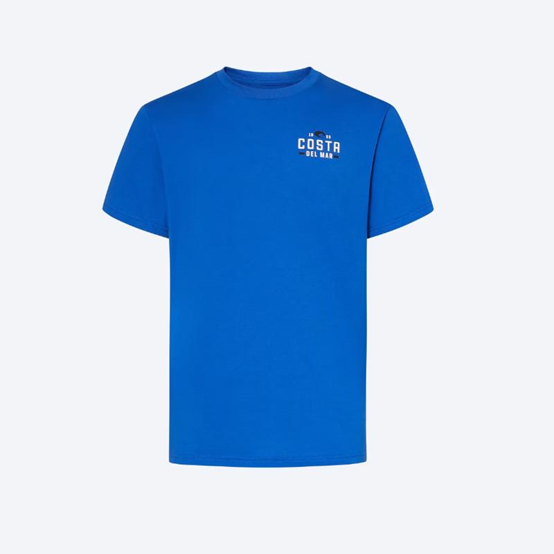 Costa XXL Short Sleeve Men's Crew Neck Royal Blue Prado Tee Shirt