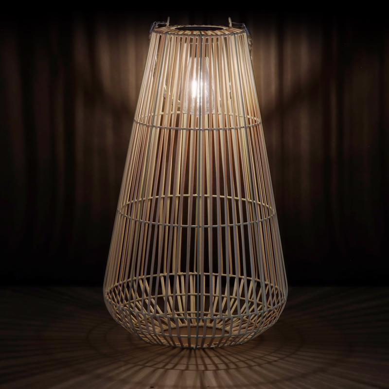 Exhart Tan Plastic 21.5 in. H Lantern