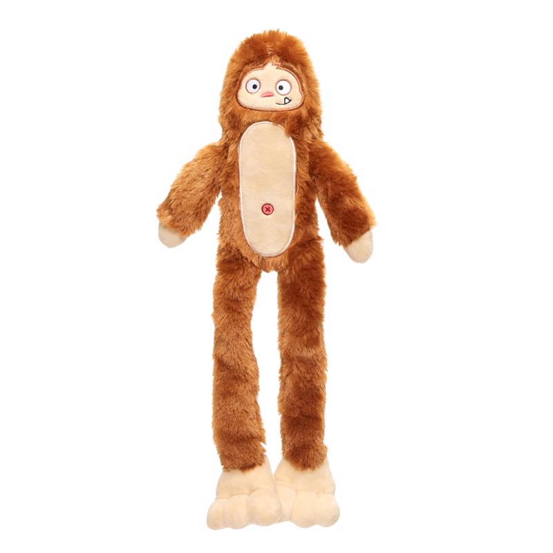 Bark Brown/Tan Hairy Henderson Dog Toy Medium 1 pk, Pack of 3
