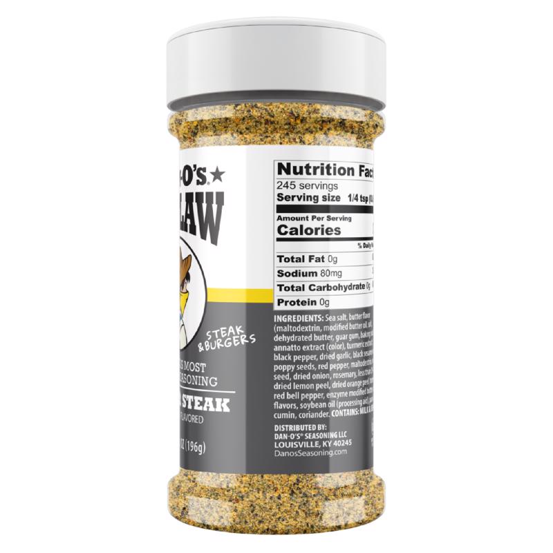 Dan-O's Outlaw Butter Steak BBQ Seasoning 6.9 oz