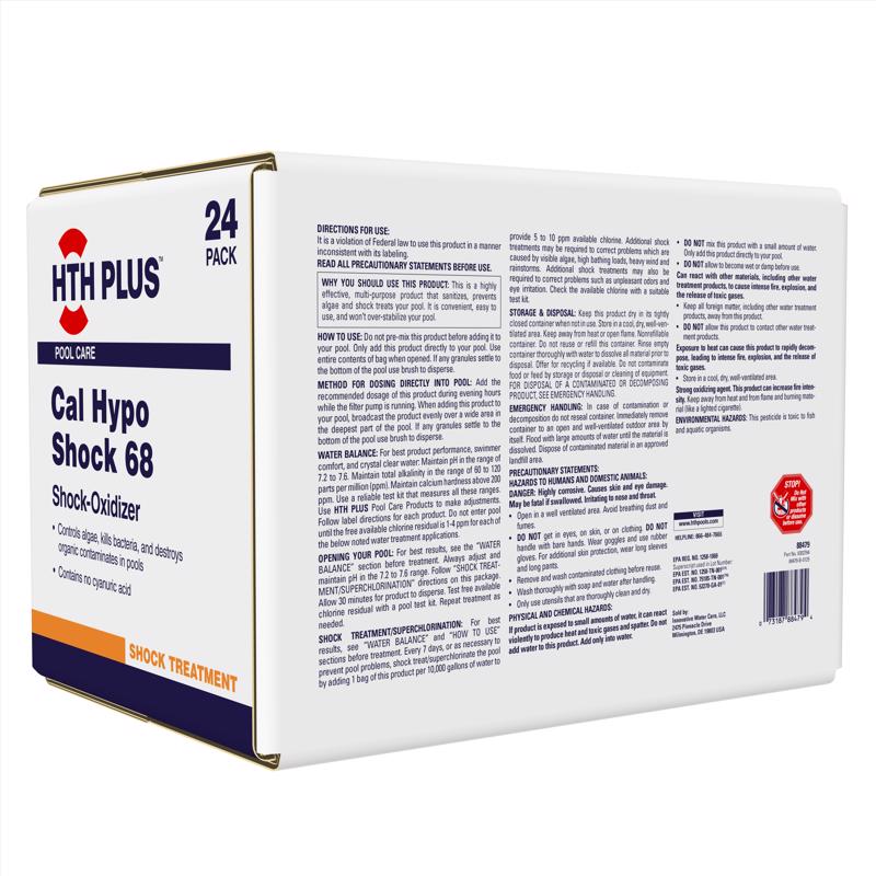 HTH Plus Granule Cal-Shock 1 lb, Pack of 24