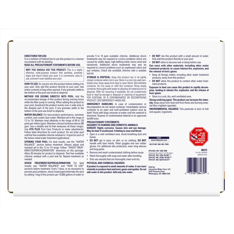 HTH Plus Granule Cal-Shock 1 lb, Pack of 24