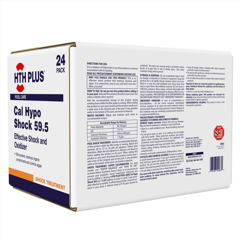HTH Plus Granule Cal-Shock 1 lb, Pack of 24