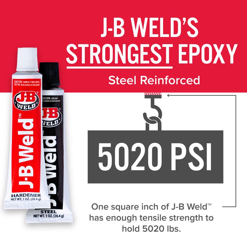 J-B Weld High Strength Automotive Epoxy Paste 1 oz, Pack of 6