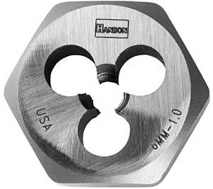 Irwin Hanson 9712 Metric Die, M3-0.5 Thread, Fine Thread, Right Hand Thread, HCS