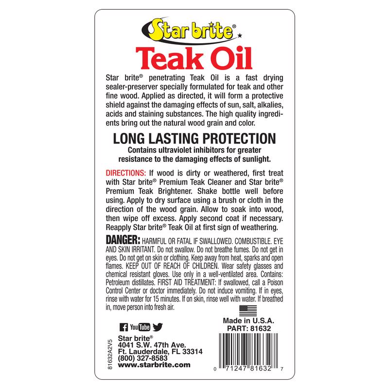 Star brite Teak Oil Liquid 1 qt