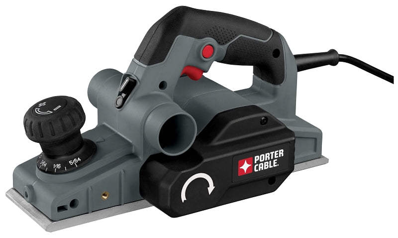Porter-Cable PC60THP Hand Planer, 6 A, 3-1/4 in Blade, 5/64 in D Planning