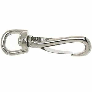 Campbell T7606502 Swiveling Spring Snap, 7/32 in Snap Opening, 3/8 in Dia x 2-1/2 in L Dimensions, 3/8 in, Pack of 10
