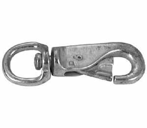 Campbell T7607401 Swiveling Animal Tie Snap, 7/8 in, 300 lb Working Load, Malleable Iron/Steel, Zinc
