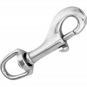 Campbell T7615422 Bolt Snap, 1 in, 90 lb Working Load, Zinc, Nickel-Plated