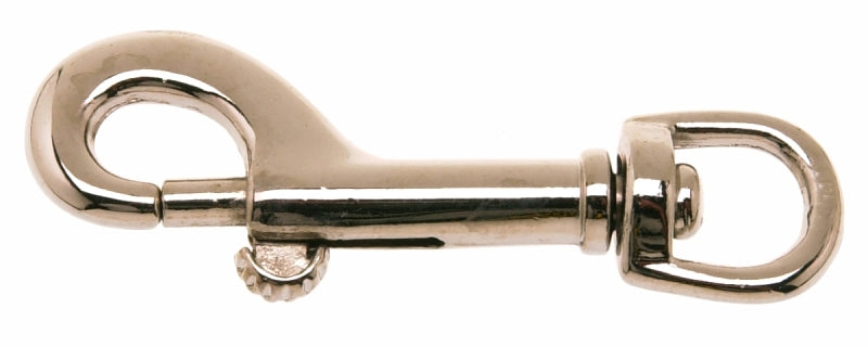 Campbell T7616702 Bolt Snap, 3/8 in, 50 lb Working Load, Zinc, Nickel-Plated, Pack of 10