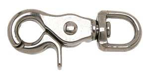 Campbell T7631704 Swiveling Trigger Snap, 1/2 in, 80 lb Working Load, Stainless Steel