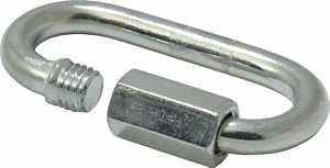 Campbell T7645106V Quick Snap Link, 1/8 in, 220 lb Working Load, Steel, Zinc, Pack of 10