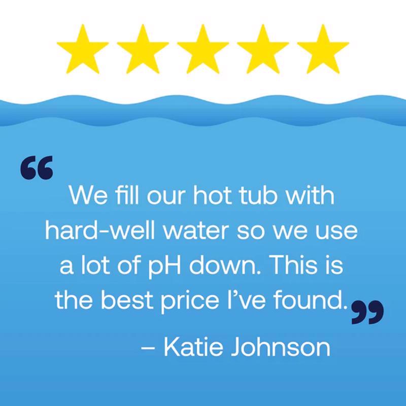 HTH Spa Granule pH Minus 2.5 lb, Pack of 6