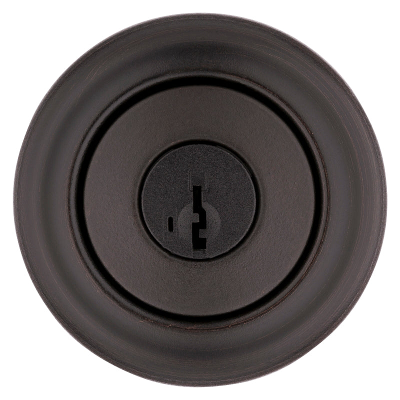 Kwikset Cove Series 400CV-11P-SMT-6AL-RCS Entry Knob, Venetian Bronze, Zinc, KW1 Keyway, Re-Key Technology: Smartkey