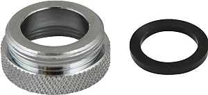 Plumb Pak PP800-61LF Faucet Aerator Adapter, 3/4 x 55/64 in, Female x Male, Chrome-Plated