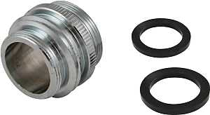 Plumb Pak PP800-60LF Faucet Aerator Adapter, 15/16 x 55/64 x 3/4 in, Male x Female x MHT, Chrome-Plated
