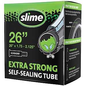 Slime 30045 Bike Tube, 26 x 2-1/8 in Dimensions, Self-Sealing