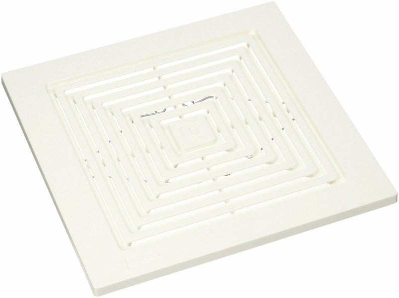 Broan Economy Series BP90 Bathroom Exhaust Fan Grille/Cover, 9 in L, 9-1/4 in W, Polymer, White