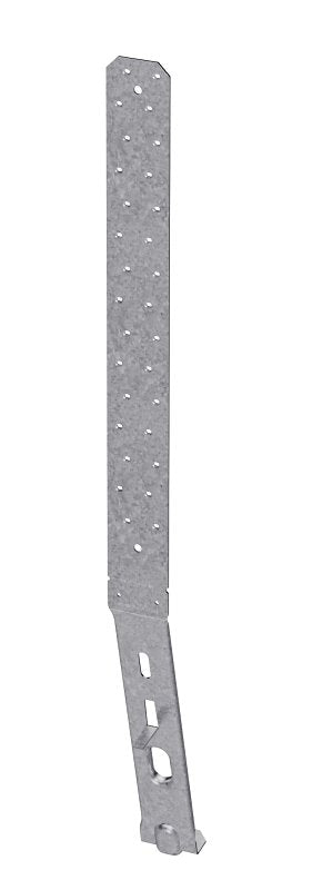 Simpson Strong-Tie STHD Series STHD14 Strap Tie Holdown, 26-1/8 in L, 3 in W, Steel, Galvanized, Fastening Method: Nail