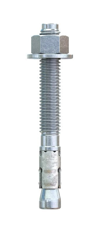 Simpson Strong-Tie Strong-Bolt 2 STB2-50414P1 Wedge Anchor, 1/2 in Dia, 4-1/4 in OAL, Carbon Steel, Zinc, Pack of 10