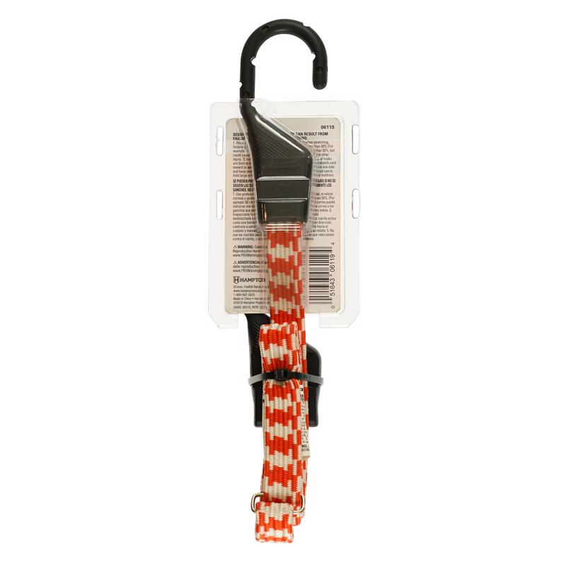 Keeper Orange Bungee Cord 54 in. L X 0.14 in. 1 pk