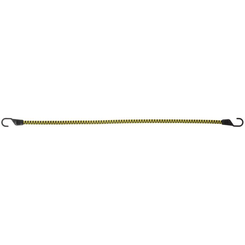 Keeper Black/Yellow Flat Bungee Cord 48 in. L X 0.14 in. 1 pk