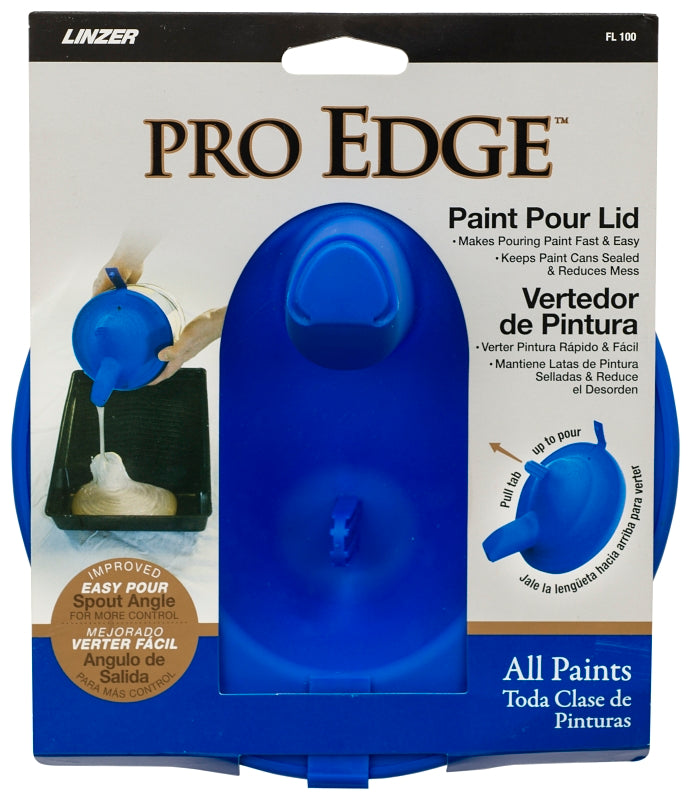 Linzer Pro Edge FL100 Paint Pour Lid, Plastic, Blue